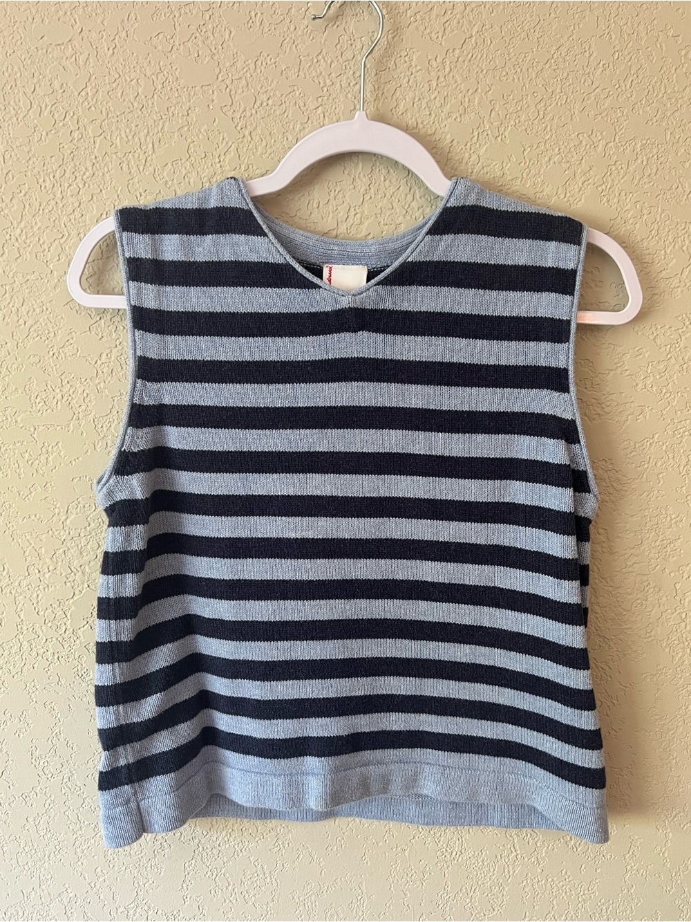 Hanna Andersson Blue Striped Sweater Tank